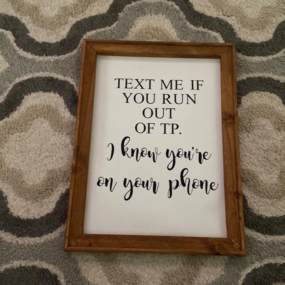Bathroom sign